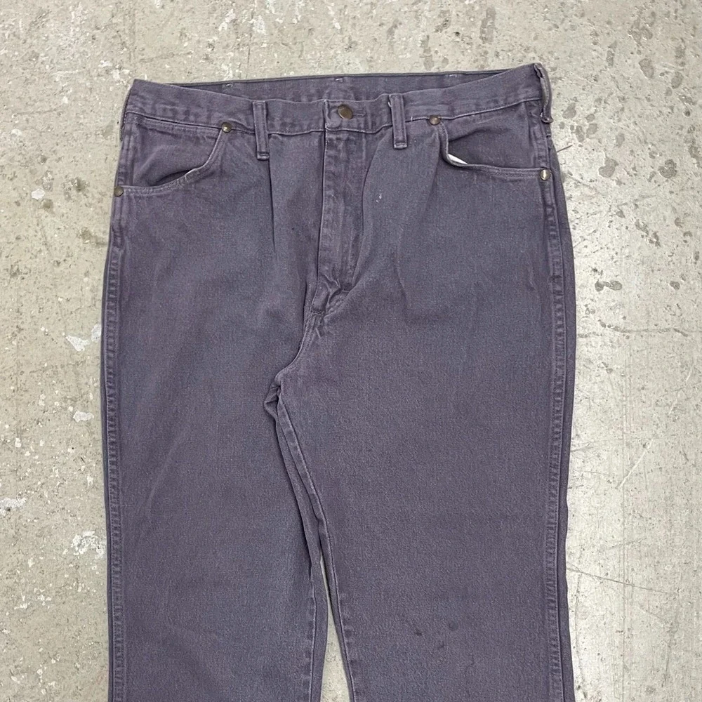 Vintage Wrangler Jean 35x30 Purple Pants 936 Slim Cowboy Western Denim Tag 36x32